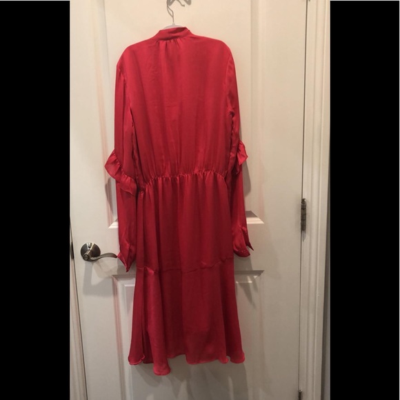 Y.A.S ASOS TALL RUFFLE DETAIL MIDI DRESS - Picture 3 of 5